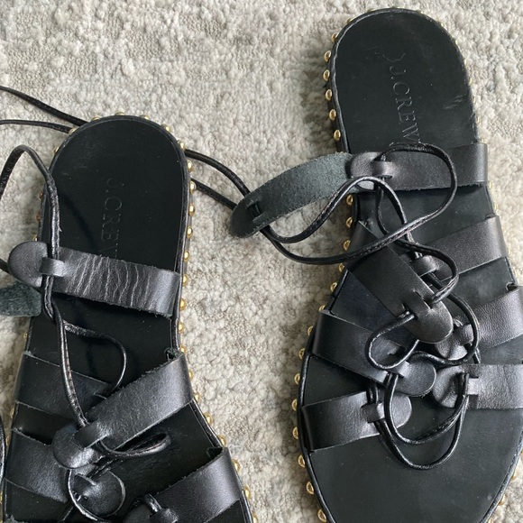J Crew Gladiator Sandals. (Worn Once!) - Picture 3 of 5
